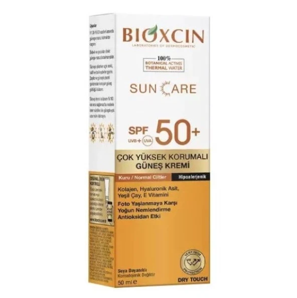 Bioxcin Sun Care Spf 50 Kuru/Normal Ciltler İçin Renkli Güneş Kremi 50 Ml 8680512631408