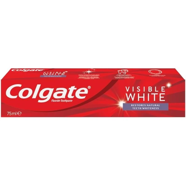 Colgate Diş Macunu 75ML Visible White/Görünür Beyazlık (36 Lı Set) - Resim 2