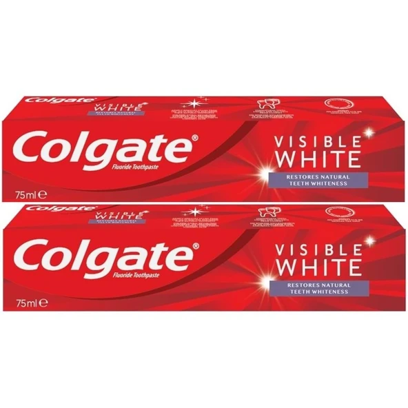 Colgate Diş Macunu 75ML Visible White/Görünür Beyazlık (2 Li Set) ürün görseli