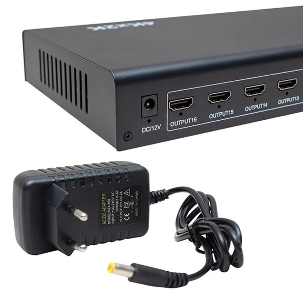 Powermaster 16 Port 1080P 3D 4Kx2k Destekli 1 Giriş 16 Çıkış HDMI Dağıtıcı PM-4262 - 5