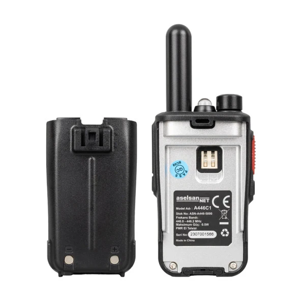 Aselsan A446C1 Tekli 16 Kanal 10Km Pmr 446 Telsiz - 3