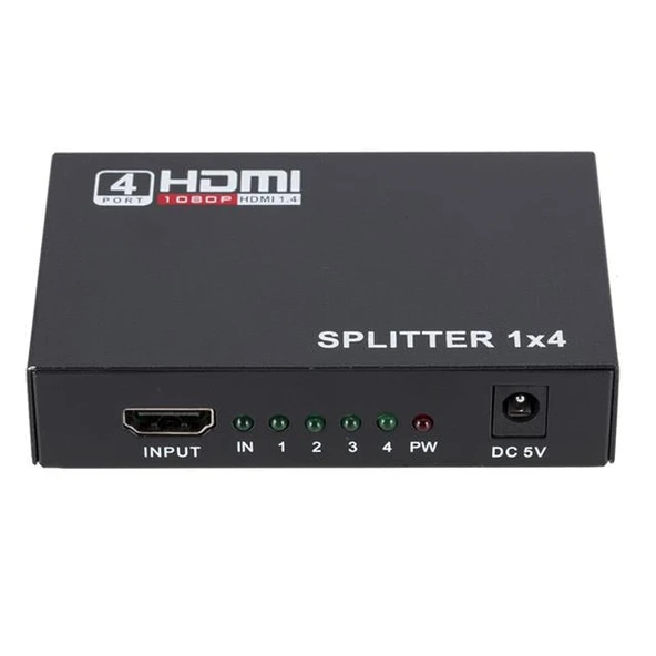 Powermaster PM-12081 4 Port HDMI Splitter Dağıtıcı 1.4V 1080P 4KX2K - 4