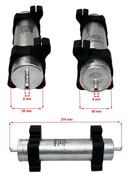 Bmw 3 Serisi E46 (318D, 318TD, 320D, 320TD, 320CD, 330D, 330CD) 2001-2007 Yakıt Filtresi - 2