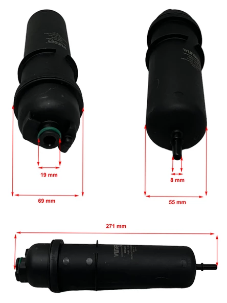 Bmw X3 G01, F97 (S-Drive 18D)-(X-Drive 20D, 25D, 30D, M40D) 2017 ve Sonrası Yakıt Filtresi - Resim 2