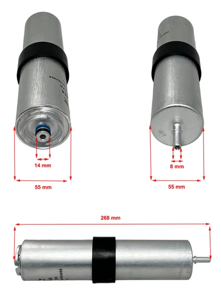 Bmw 2 Serisi F45, F46 (214D, 216D, 218D, 220D)-(218D, 220D X-Drive) 2014-2021 Yakıt Filtresi - 2