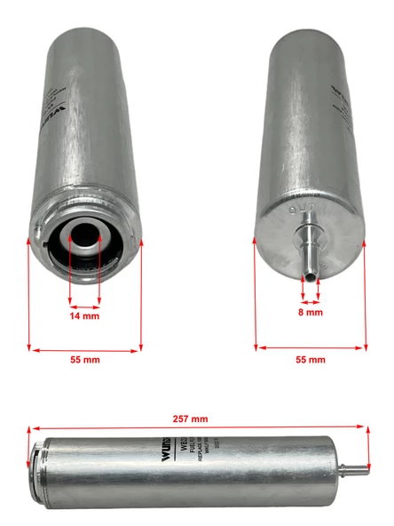 Bmw 1 Serisi F20, F21 (114D, 116D, 118D, 120D,125D)-(118D, 120D X-Drive) 2011-2019 Yakıt Filtresi - Resim 2