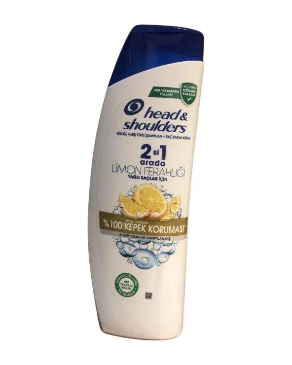 Head & Shoulders Limon Ferahlığı 2si 1 Arada 100 Kepeğe Karşı Etkili Şampuan + Saç Kremi 350 Ml