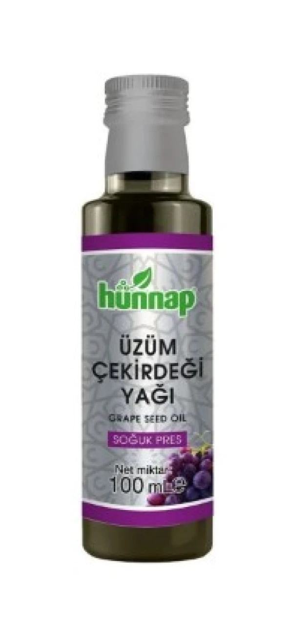 Hünnap Üzüm Çekirdeği Yağı Soğuk Pres 100 Ml 8681161102257