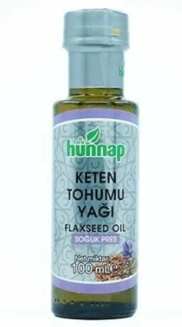 Hünnap Keten Tohumu Yağı Soğuk Pres 100 Ml 8681161102264