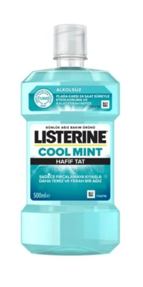 Listerine Cool Mint Hafif Tat Alkolsüz Günlük Ağız Bakım Suyu 500 Ml 3574661013428