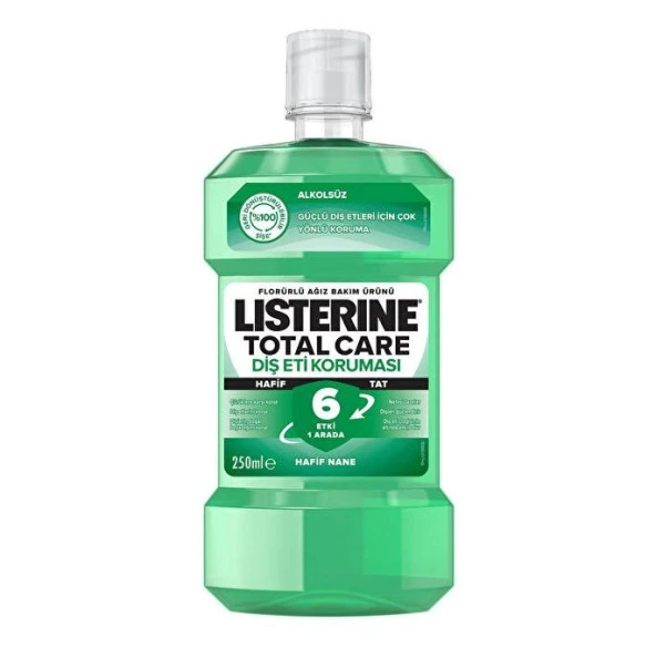 Listerine Total Care Diş Eti Koruması Hafif Tat Alkolsüz 250 Ml 3574661673813