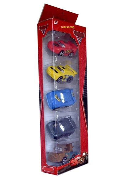 Arabalar Şimşek MKqueen Ve Arkadaşları Oyuncak Sürtmeli 5li Set