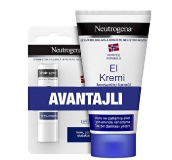 Neutrogena Parfumlu El Kremı 75 Ml + Dudak Bakım Kremı 4,8 Gr 8695557313004