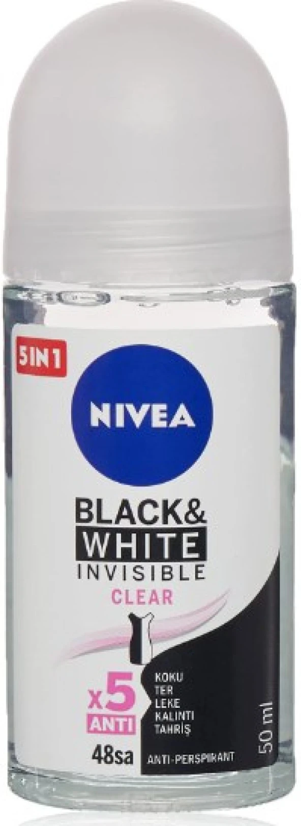 Nivea B & W İnvisible Clear Roll On 50 Ml 42240600