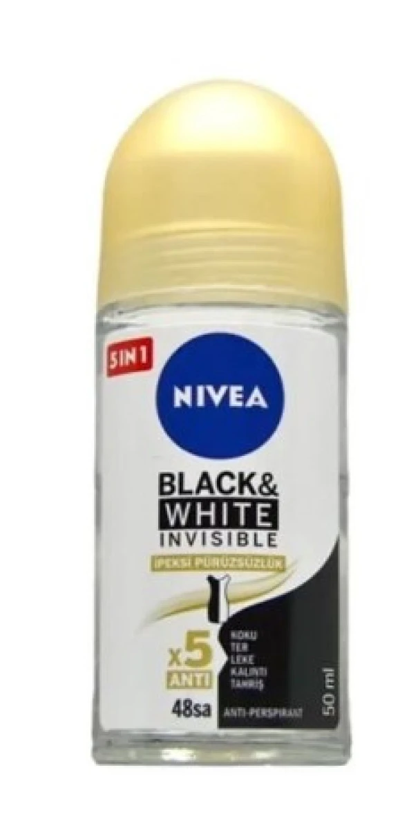 Nivea B & W İnvisible İpeksi Pürüzsüzlük  Roll On 50 Ml 40060484