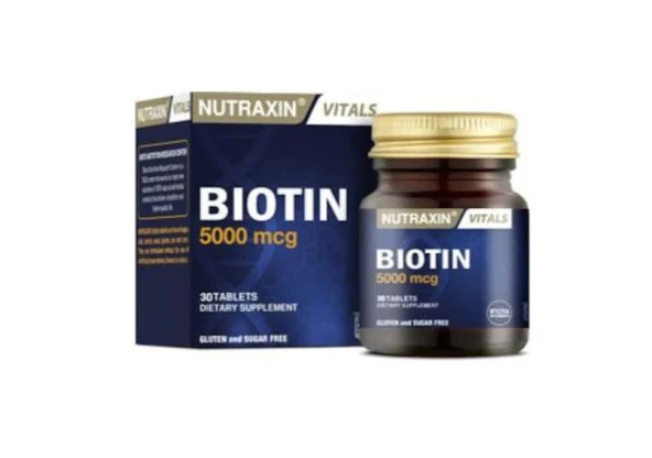 Nutraxin Biotin 5000 Mcg 30 Tablet 8680512628613