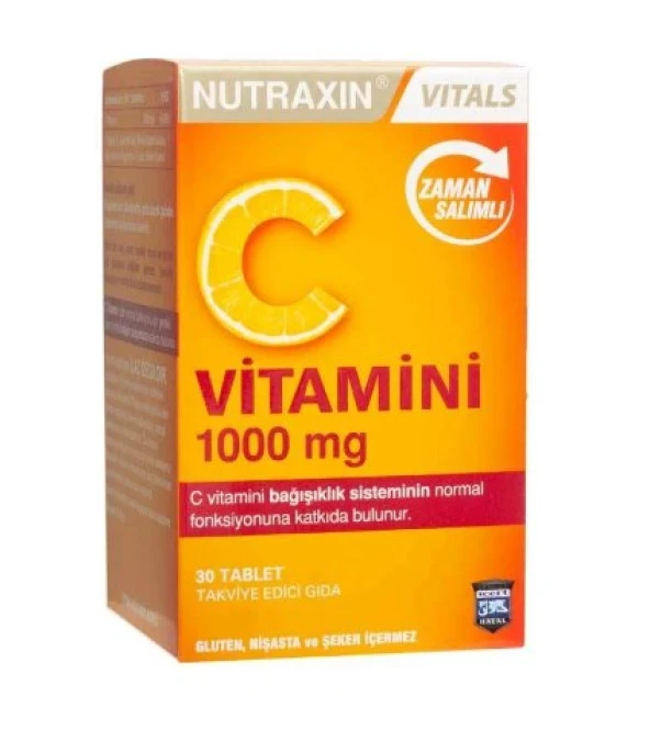 Nutraxin Vitamin C 1000 Mg 30 Tablet 8680512629566