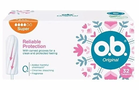 O. B. Original Reliable Protection Super 32li Tampon 3574661701530