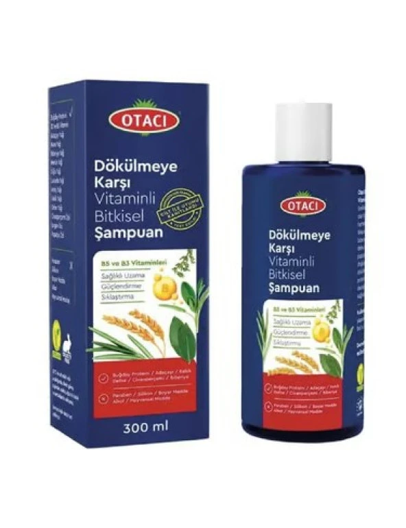 Otacı Dökülmeye Karşı Vitaminli Bitkisel Şampuan 300 Ml 8699512011875