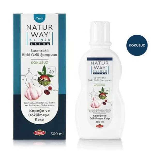 Otacı Naturway Klinik Extra Sarımsak Bitki Özlü Şampuan 300 Ml 8699512011790