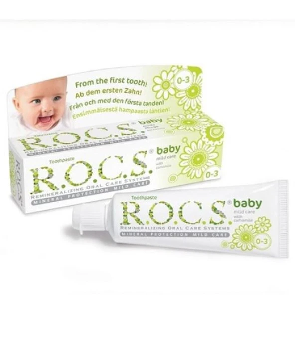 Rocs Baby 0-3 Yaş Papatya Özlü Diş Macunu 35 Ml 4607034471590