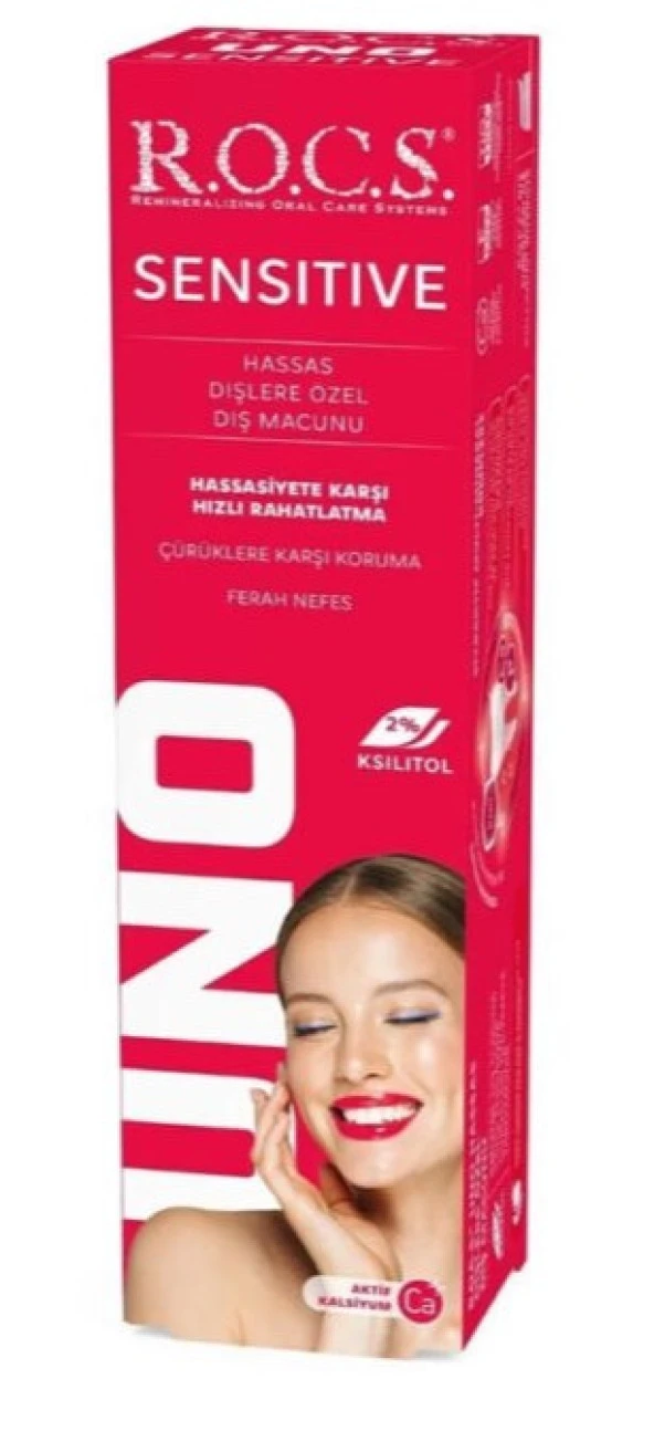 Rocs Uno Sensitive Diş Macunu 60 Ml 4607034474591