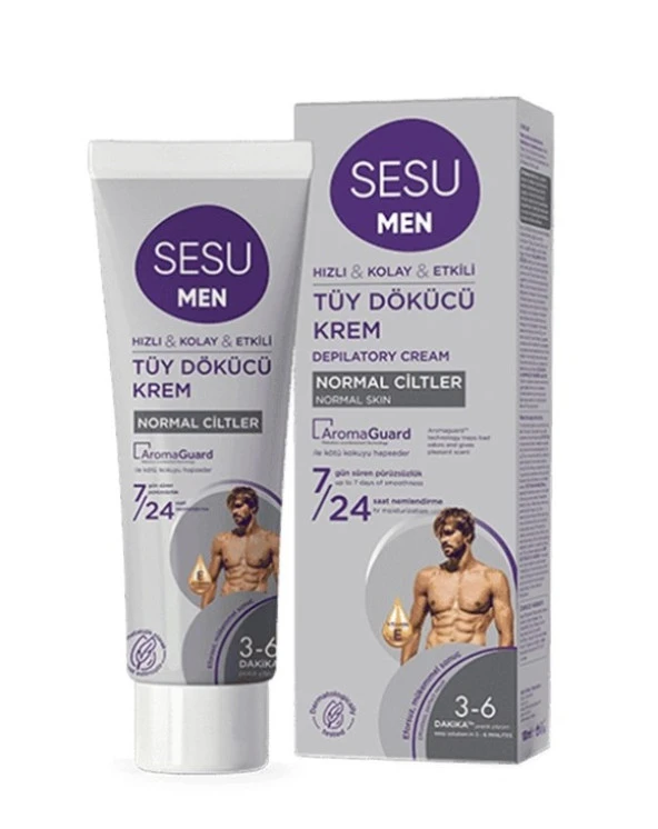 Sesu Men Tüy Dökücü Krem Normal Ciltler 100 Ml 8690605662615