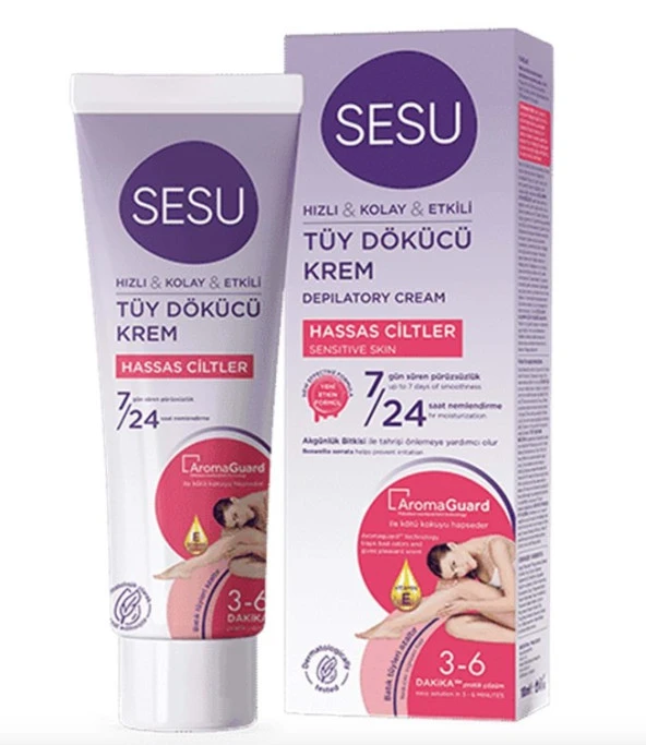 Sesu Tüy Dökücü Krem Hassas Ciltler 100 Ml 8690605073015