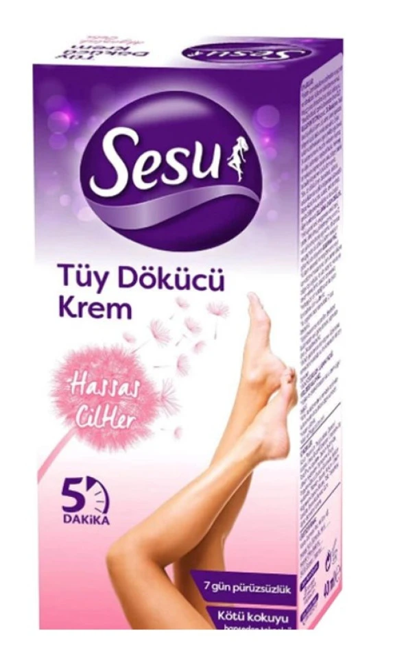 Sesu Tüy Dökücü Krem Hassas Ciltler 40 Ml 8690605670085