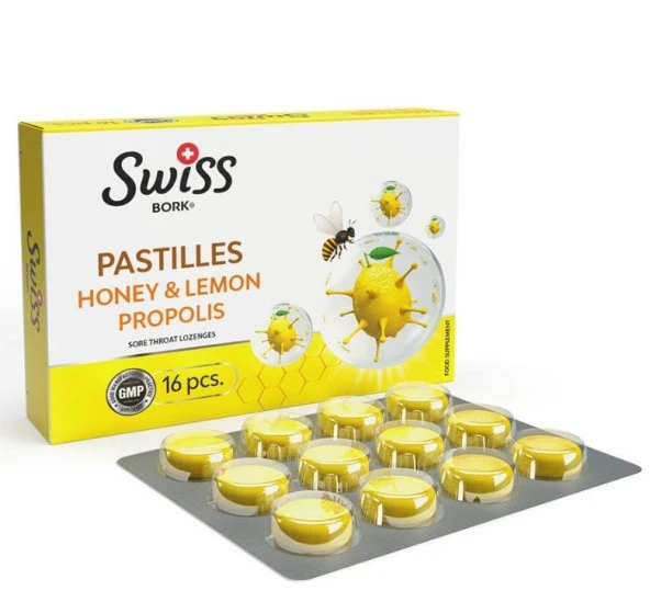 Swiss Bork Ballı  & Limonlu Pastil 16lı 8681820202526