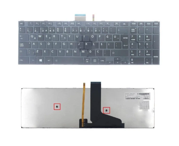 Toshiba Satellite L50-A-122 Notebook Klavyesi (Siyah TR) ışıklı