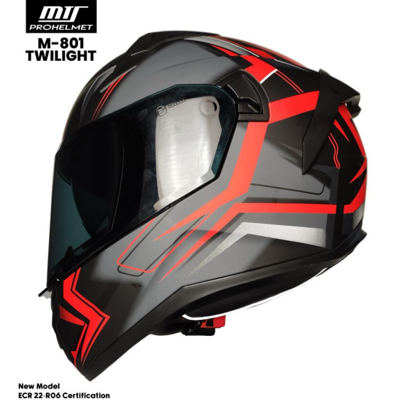MTS M-801 Twılıght Kapalı Güneş Vizörlü Motosiklet Kaskı