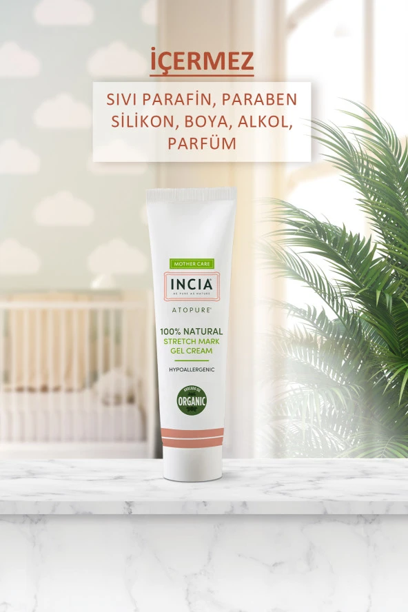 INCIA %100 Doğal Karın Çatlak Jel Kremi Çatlak Önleyici Organik Avokado Yağı Hamilelikte 75 ml - 3