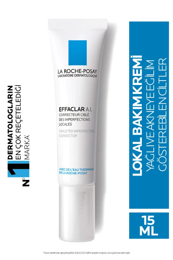 La Roche Posay 15 ml Effaclar A.İ Lokal Olarak Beliren Sivilcelere Karşı Düzeltici Bakım Kremi