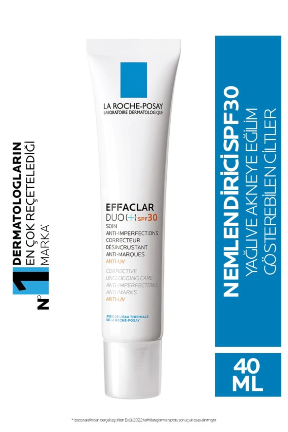 LA ROCHE POSAY Effaclar Duo Spf30 Akne Eğilimli Cilt Bakım Kremi 40Ml