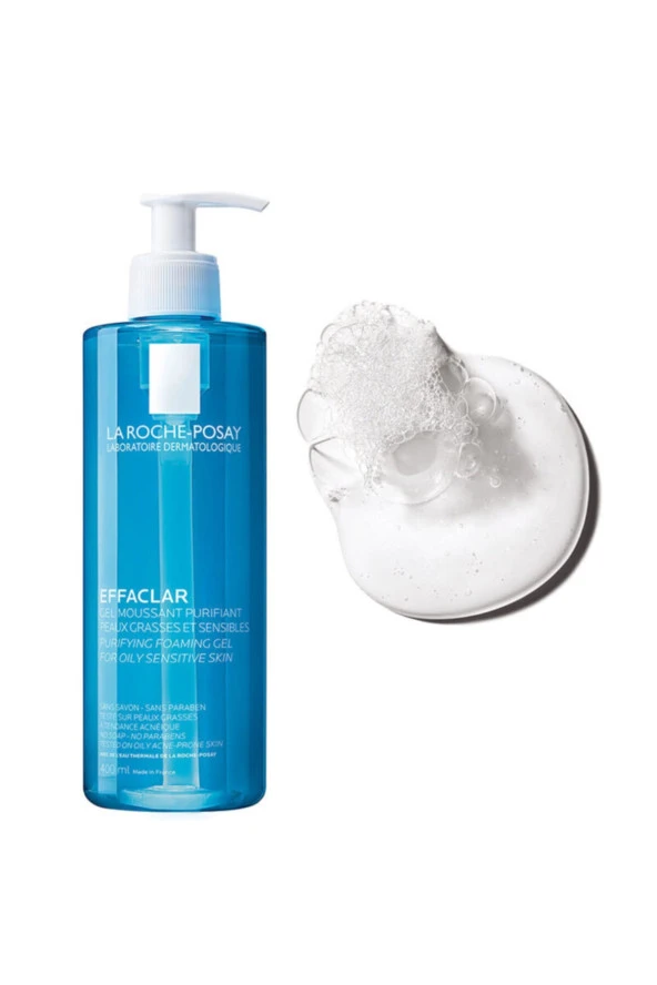 LA ROCHE POSAY La Roche-Posay Effaclar Jel Temizleme Jeli Yağlı/Akneye Eğilim Gösteren Ciltler 400Ml
