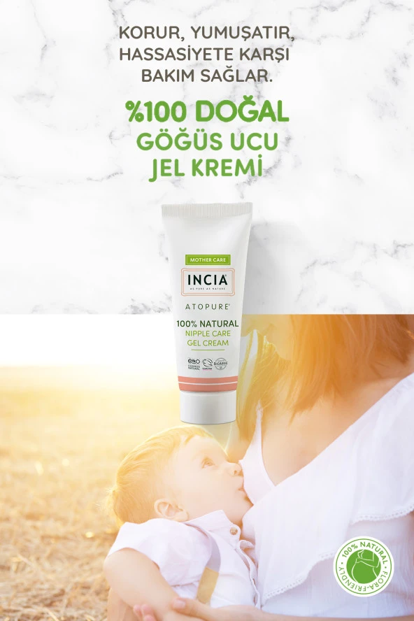 INCIA %100 Doğal Göğüs Ucu Bakım Kremi Yumuşatma Ve Koruma Lanolin İçermez 30 ml - 6