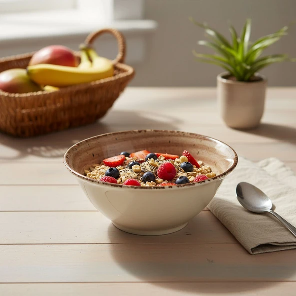 GÜRAL PORSELEN Avanos 19 Cm Bone Kase ürün görseli 1