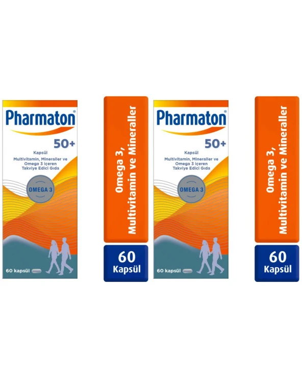 Pharmaton 50 Plus 60 Kapsül 2 Kutu