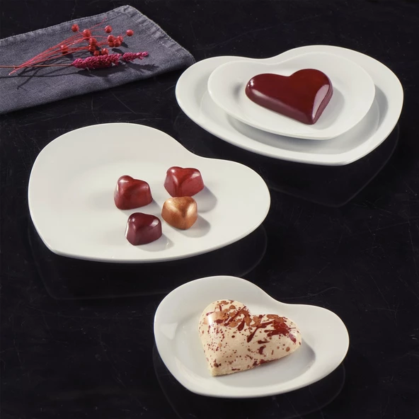 GÜRAL PORSELEN Love 4 Parça Bone Pasta Takımı ürün görseli 1