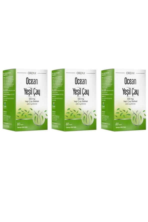 Ocean Green Tea 500 Mg 60 Kapsül 3 Kutu - Resim 2