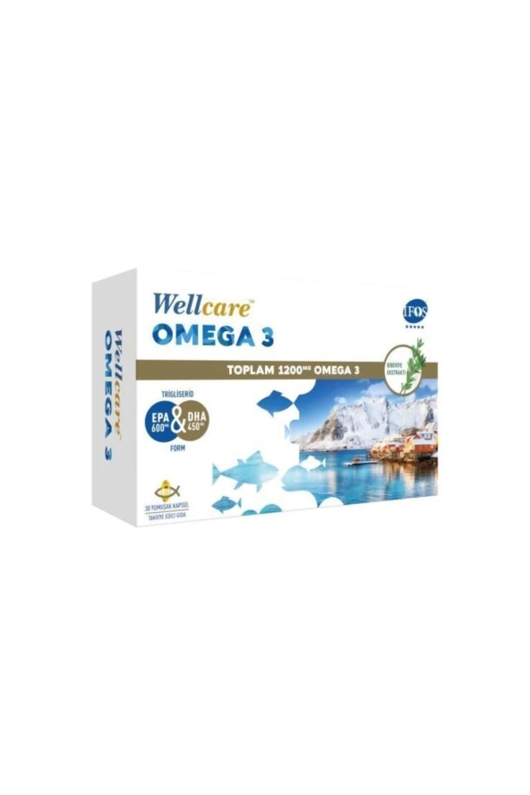 Wellcare Omega 3 Balık Yağı 1200 Mg 30 Kapsül