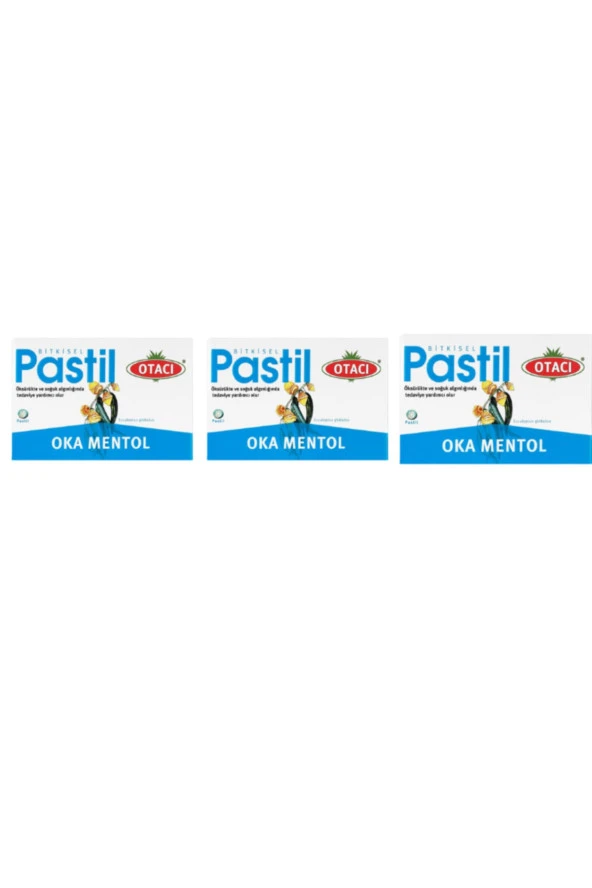 Otacı Oka Mentol Pastil 16 Adet 3 kutu