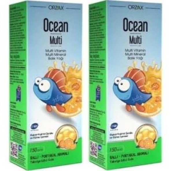 Ocean Multivitamin Multimineral Şurup Kral Şakir 150 Ml 2 Kutu