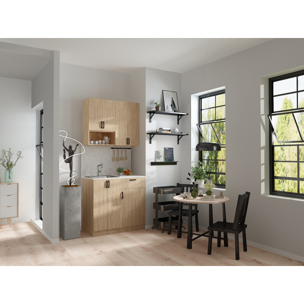 Ahşap Gövde -Mutfak Dolabı Alt -Üst Modül