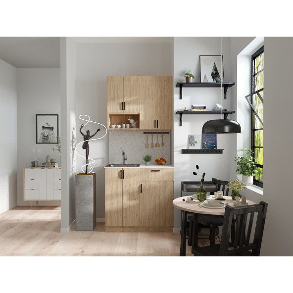 Ahşap Gövde -Mutfak Dolabı Alt -Üst Modül - 2