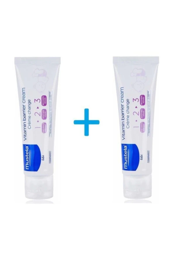 Mustela Vitamin Barrier 1.2.3 Pişik Kremi 100 ml 2 Kutu