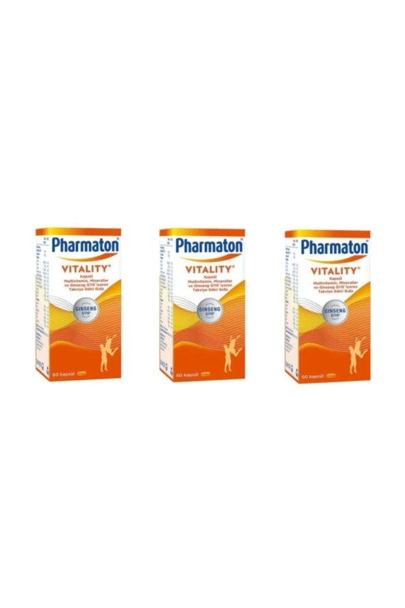 Pharmaton Vitality 60 Kapsül 3 Kutu