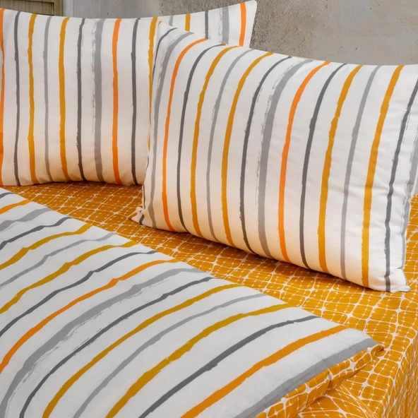 Wavy Strıpe Çift Kişilik Nevresim Takımı - Resim 3