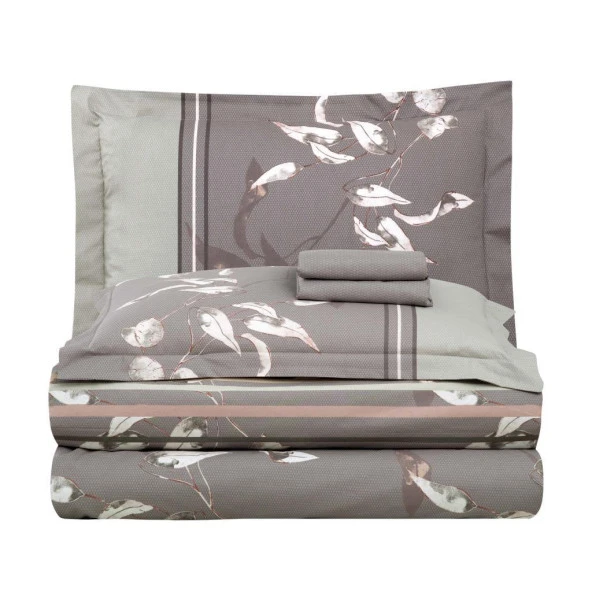 RANFORCE ÇİFT KİŞİLİK NEVRESİM TAKIMI TIVORY BEJ - Resim 5